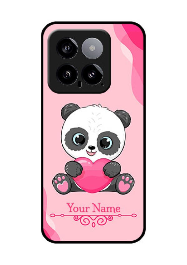 Xiaomi 14 5G Custom Glass Phone Case - Cute Panda Design