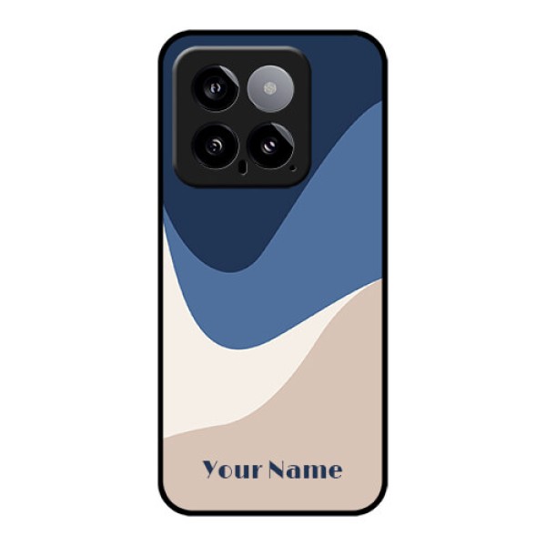 Xiaomi 14 5G Custom Glass Phone Case - Abstract Drip Art Design