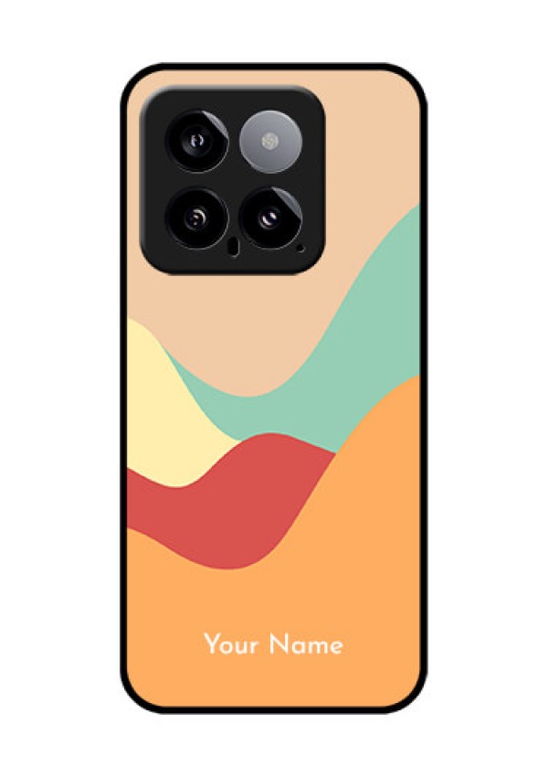 Xiaomi 14 5G Custom Glass Phone Case - Ocean Waves Multi - Colour Design