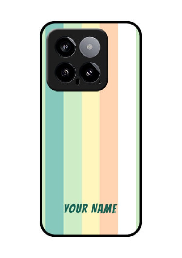 Xiaomi 14 5G Custom Glass Phone Case - Multi - Colour Stripes Design