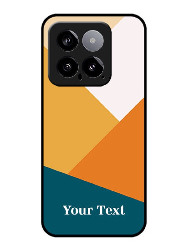 Custom Xiaomi 14 5G Custom Glass Phone Case - Stacked Multi - Colour Design