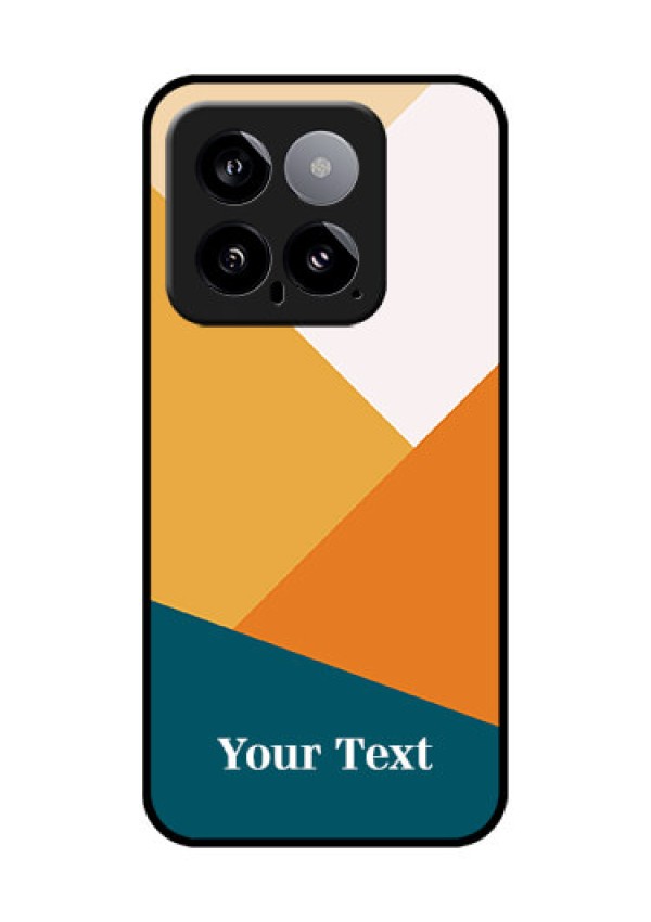 Xiaomi 14 5G Custom Glass Phone Case - Stacked Multi - Colour Design