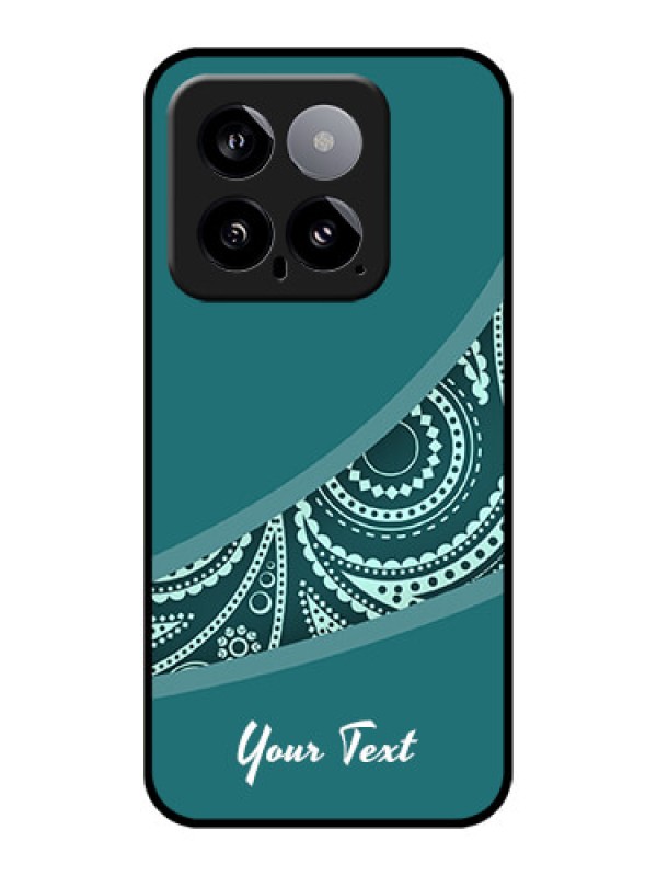 Custom Xiaomi 14 5G Custom Glass Phone Case - Semi Visible Floral Design