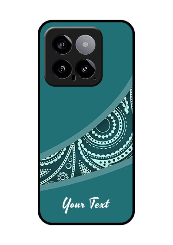 Xiaomi 14 5G Custom Glass Phone Case - Semi Visible Floral Design