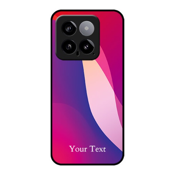 Xiaomi 14 5G Custom Glass Phone Case - Digital Abstract Overlap Design Xiaomi 14 5G Custom Glass Phone Case - Digital Abstract Overlap Design