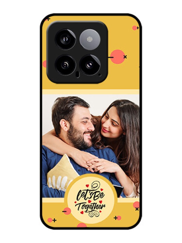 Custom Xiaomi 14 5G Custom Glass Phone Case - Lets Be Together Design