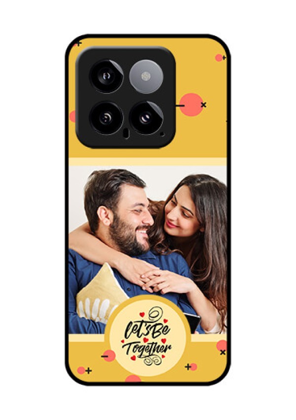 Xiaomi 14 5G Custom Glass Phone Case - Lets Be Together Design