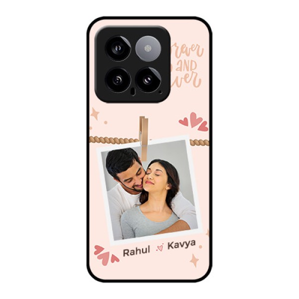 Xiaomi 14 5G Custom Glass Phone Case - Forever And Ever Love Design Xiaomi 14 5G Custom Glass Phone Case - Forever And Ever Love Design