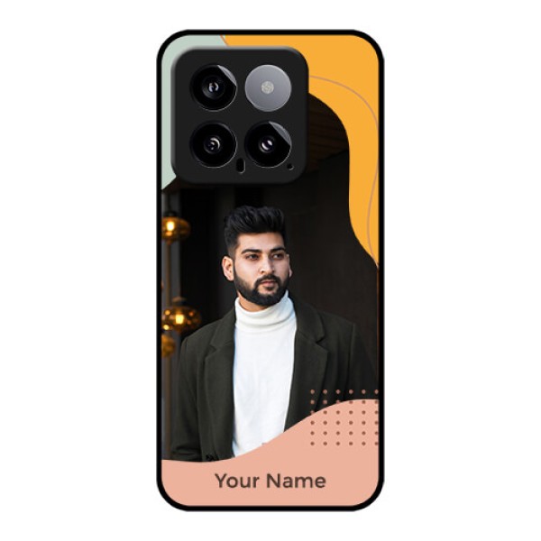 Xiaomi 14 5G Custom Glass Phone Case - Tri - Coloured Overlay Design Xiaomi 14 5G Custom Glass Phone Case - Tri - Coloured Overlay Design