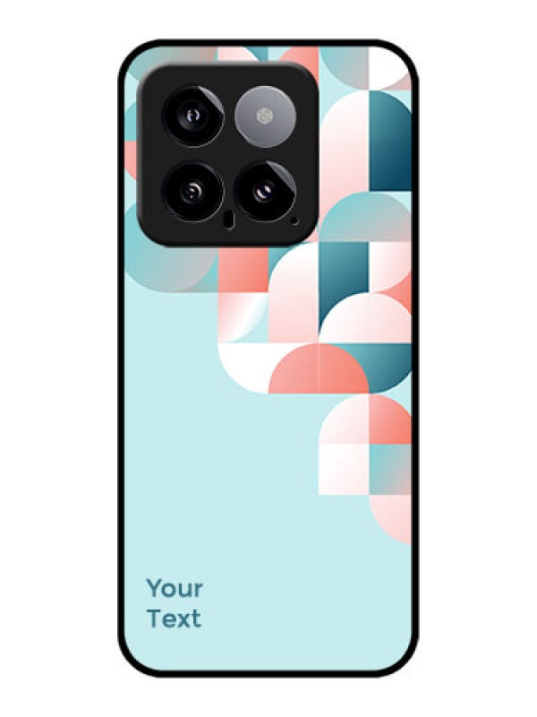 Custom Xiaomi 14 5G Custom Glass Phone Case - Stylish Semi - Circle Pattern Design
