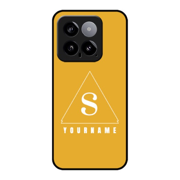 Xiaomi 14 5G Custom Glass Phone Case - Simple Triangle Design Xiaomi 14 5G Custom Glass Phone Case - Simple Triangle Design