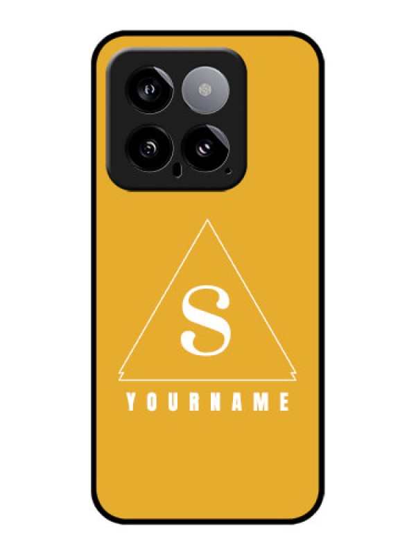 Custom Xiaomi 14 5G Custom Glass Phone Case - Simple Triangle Design