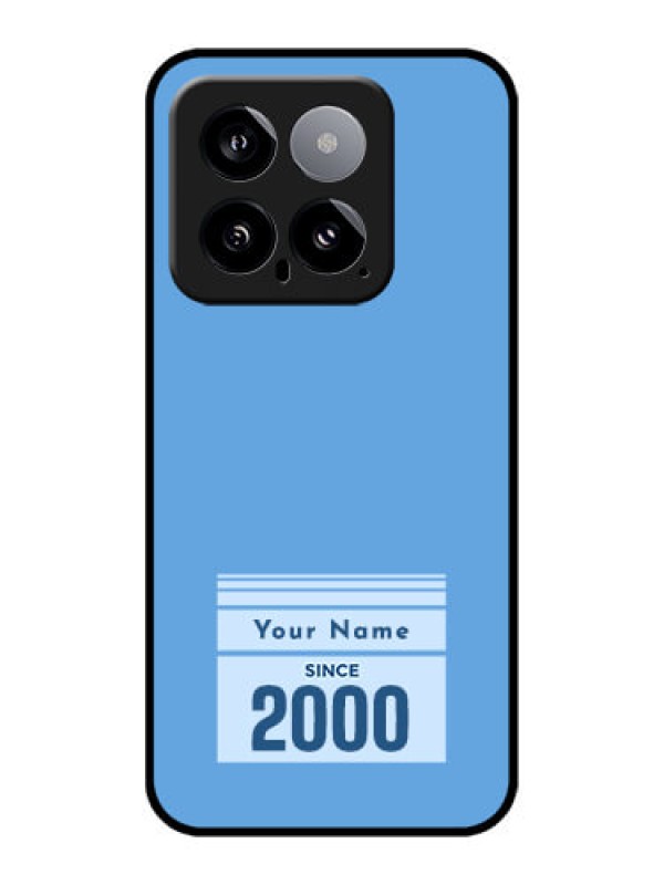 Custom Xiaomi 14 5G Custom Glass Phone Case - Custom Year Of Birth Design