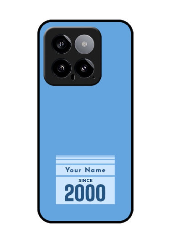Xiaomi 14 5G Custom Glass Phone Case - Custom Year Of Birth Design