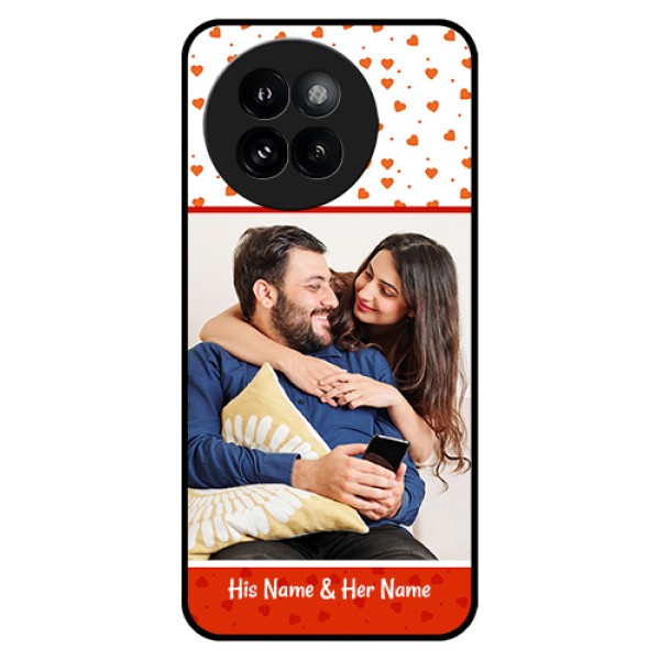 Xiaomi 14 Civi Custom Glass Phone Case - Orange Love Symbol Design