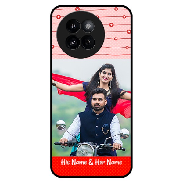 Xiaomi 14 Civi Custom Glass Phone Case - Red Pattern Case Design Xiaomi 14 Civi Custom Glass Phone Case - Red Pattern Case Design