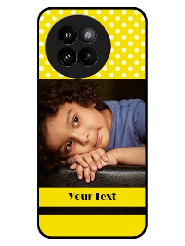 Custom Xiaomi 14 Civi Custom Glass Phone Case - Bright Yellow Case Design