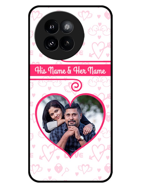 Custom Xiaomi 14 Civi Custom Glass Phone Case - Heart Shape Love Design