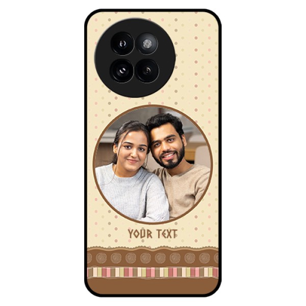 Xiaomi 14 Civi Custom Glass Phone Case - Brown Dotted Mobile Case Design Xiaomi 14 Civi Custom Glass Phone Case - Brown Dotted Mobile Case Design