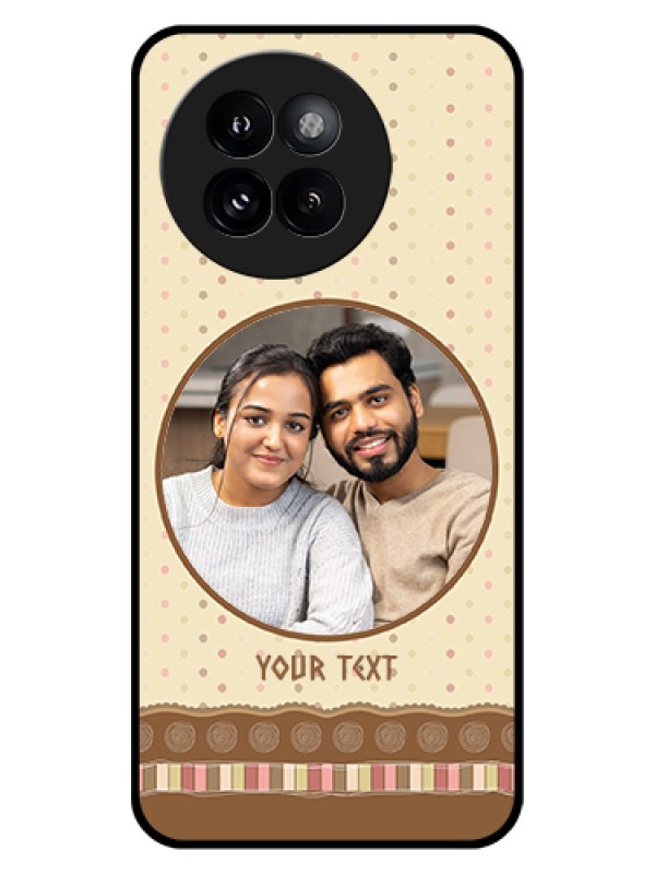 Custom Xiaomi 14 Civi Custom Glass Phone Case - Brown Dotted Mobile Case Design