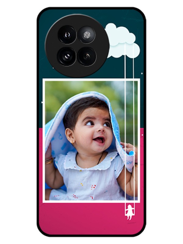 Custom Xiaomi 14 Civi Custom Glass Phone Case - Cute Girl With Cloud Design