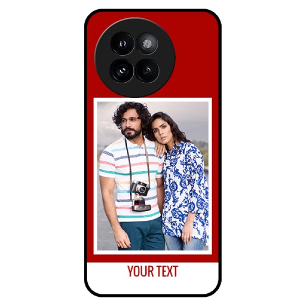 Xiaomi 14 Civi Custom Glass Phone Case - Red Color Design Xiaomi 14 Civi Custom Glass Phone Case - Red Color Design