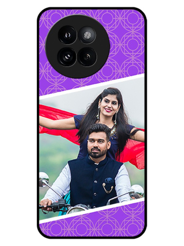 Custom Xiaomi 14 Civi Custom Glass Phone Case - Violet Color Pattern Design