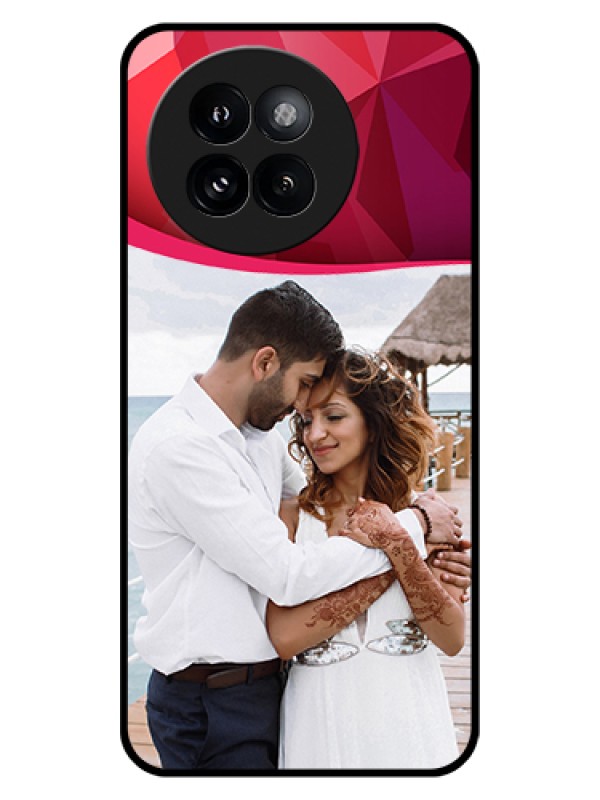 Custom Xiaomi 14 Civi Custom Glass Phone Case - Red Abstract Design