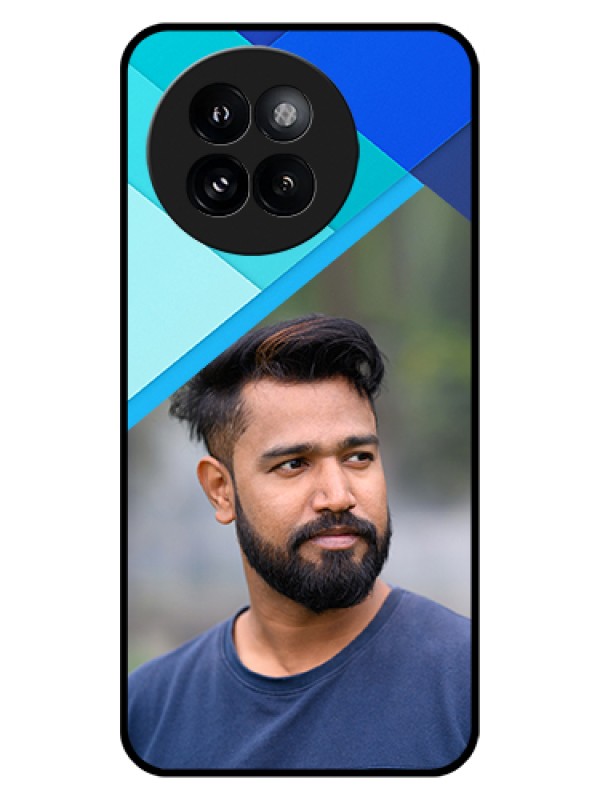 Custom Xiaomi 14 Civi Custom Glass Phone Case - Blue Pattern Design