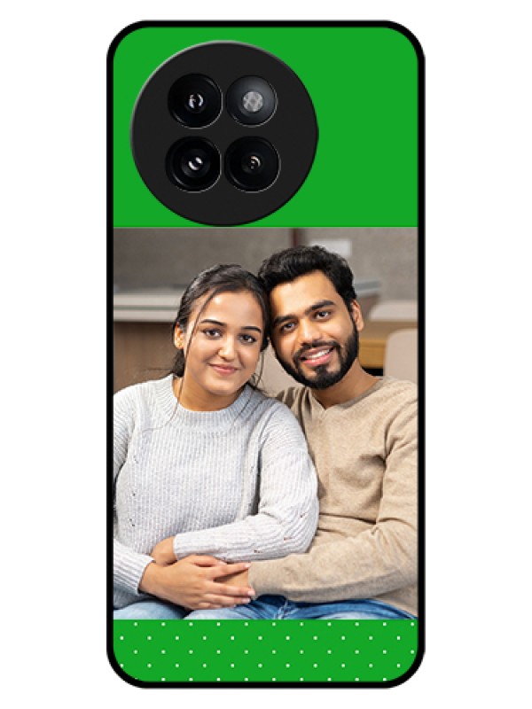 Custom Xiaomi 14 Civi Custom Glass Phone Case - Green Pattern Design