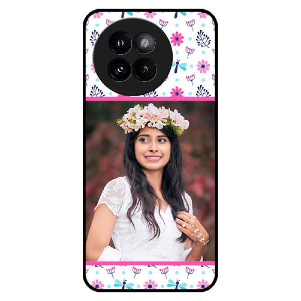 Xiaomi 14 Civi Custom Glass Phone Case - Colorful Flower Design Xiaomi 14 Civi Custom Glass Phone Case - Colorful Flower Design
