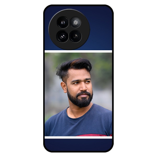 Xiaomi 14 Civi Custom Glass Phone Case - Simple Royal Blue Design Xiaomi 14 Civi Custom Glass Phone Case - Simple Royal Blue Design