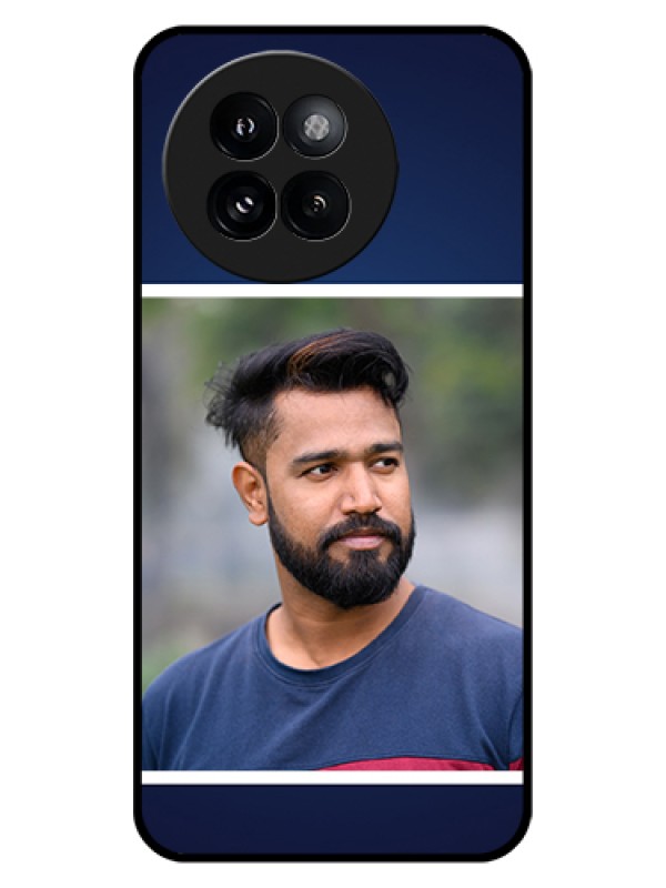 Custom Xiaomi 14 Civi Custom Glass Phone Case - Simple Royal Blue Design