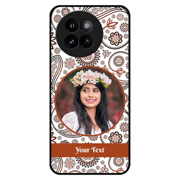 Xiaomi 14 Civi Custom Glass Phone Case - Abstract Flower Design Xiaomi 14 Civi Custom Glass Phone Case - Abstract Flower Design