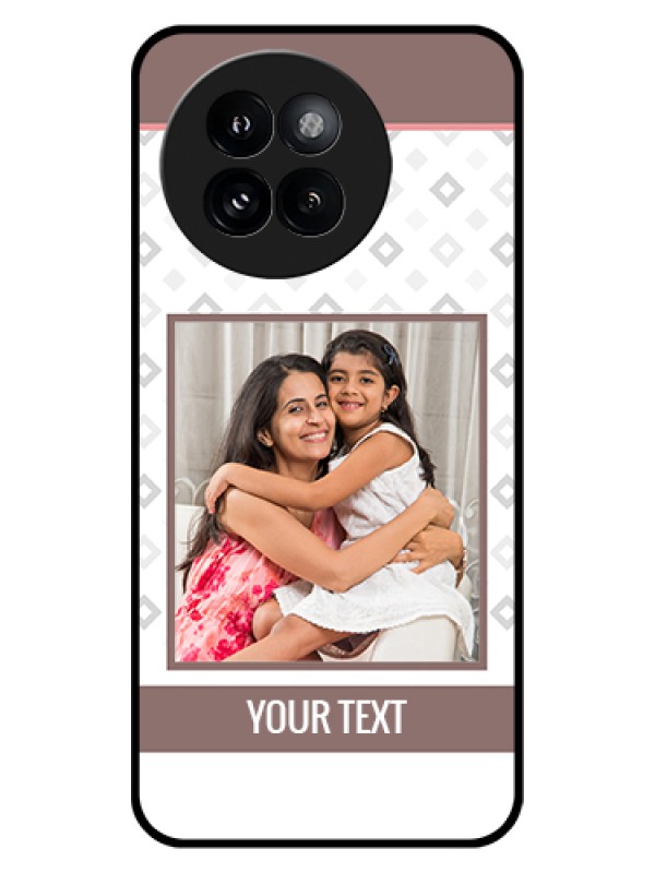 Custom Xiaomi 14 Civi Custom Glass Phone Case - Simple Diamond Design