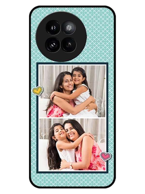 Custom Xiaomi 14 Civi Custom Glass Phone Case - 2 Image Holder With Pattern Design