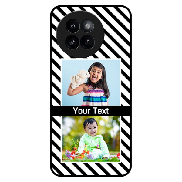 Xiaomi 14 Civi Custom Glass Phone Case - Black And White Stripes Design Xiaomi 14 Civi Custom Glass Phone Case - Black And White Stripes Design