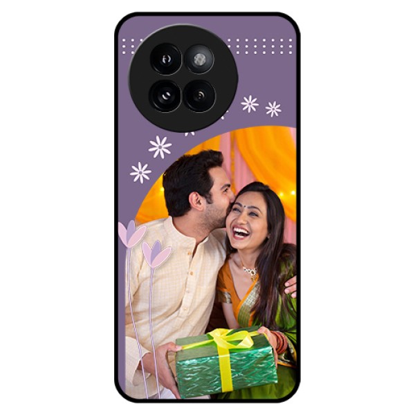 Xiaomi 14 Civi Custom Glass Phone Case - Lavender Flowers Design Xiaomi 14 Civi Custom Glass Phone Case - Lavender Flowers Design