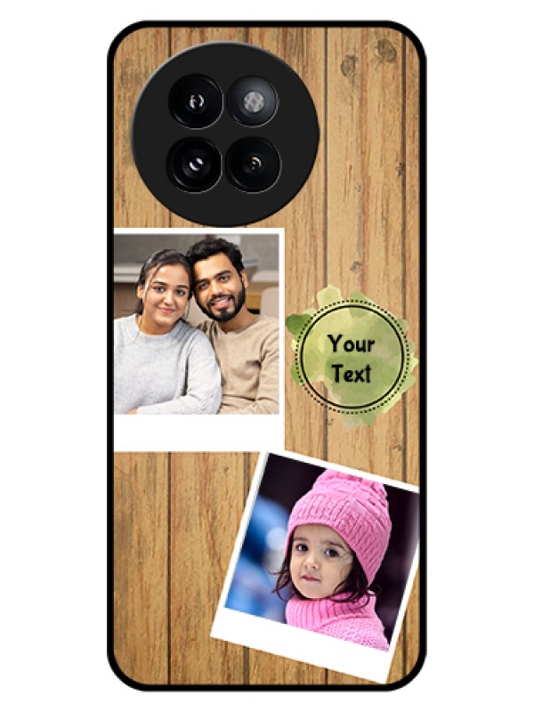 Custom Xiaomi 14 Civi Custom Glass Phone Case - Wooden Texture Design