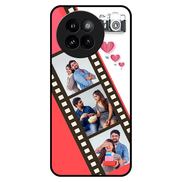 Xiaomi 14 Civi Custom Glass Phone Case - 3 Image Holder With Film Reel Xiaomi 14 Civi Custom Glass Phone Case - 3 Image Holder With Film Reel