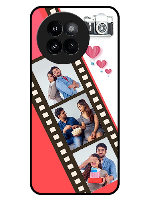 Custom Xiaomi 14 Civi Custom Glass Phone Case - 3 Image Holder With Film Reel