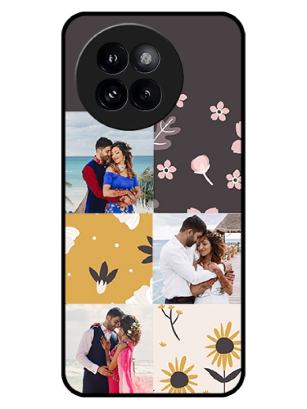 Custom Xiaomi 14 Civi Custom Glass Phone Case - 3 Images With Floral Design