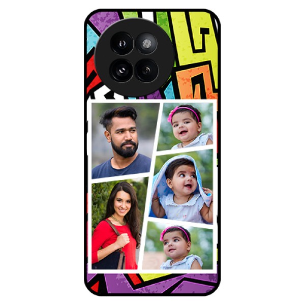 Xiaomi 14 Civi Custom Glass Phone Case - Graffiti Pattern Design
