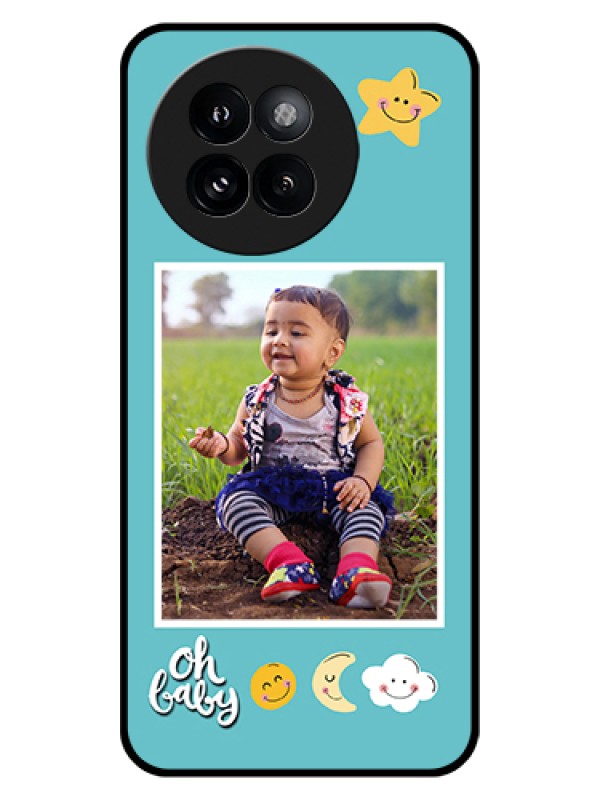 Custom Xiaomi 14 Civi Custom Glass Phone Case - Smiley Kids Stars Design