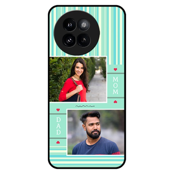 Xiaomi 14 Civi Custom Glass Phone Case - Mom & Dad Pic Design