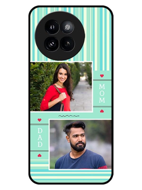 Custom Xiaomi 14 Civi Custom Glass Phone Case - Mom & Dad Pic Design