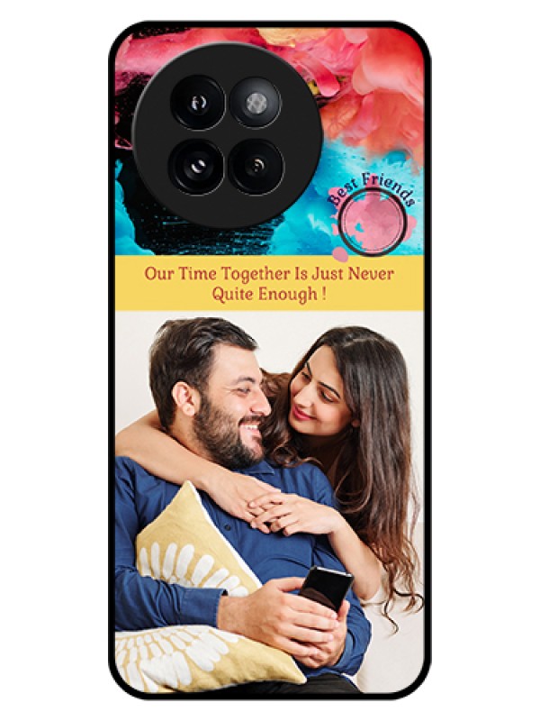 Custom Xiaomi 14 Civi Custom Glass Phone Case - Quote With Acrylic Painting Design