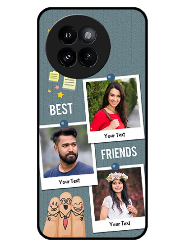 Custom Xiaomi 14 Civi Custom Glass Phone Case - Sticky Frames And Friendship Design