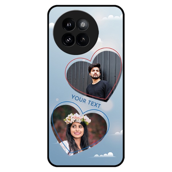 Xiaomi 14 Civi Custom Glass Phone Case - Blue Color Couple Design
