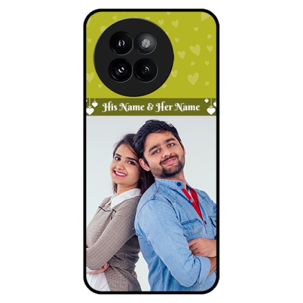 Xiaomi 14 Civi Custom Glass Phone Case - You & Me Heart Design Xiaomi 14 Civi Custom Glass Phone Case - You & Me Heart Design